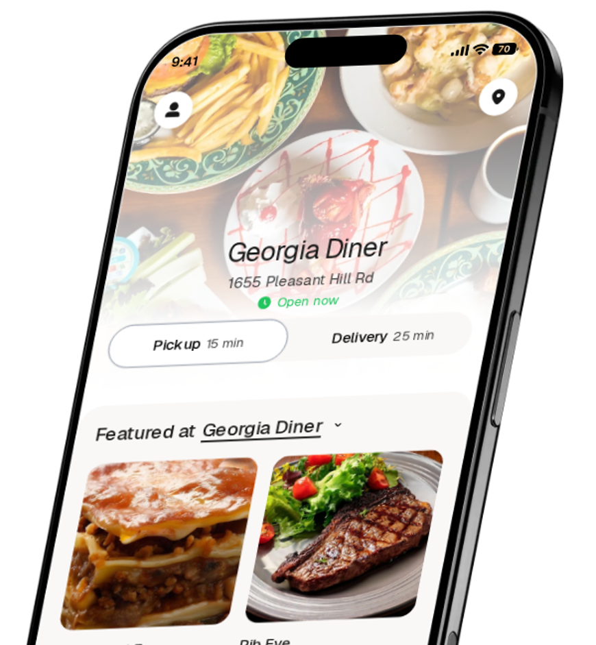 Georgia Diner app preview