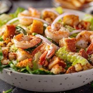 Caesar Salad W/ Shrimp