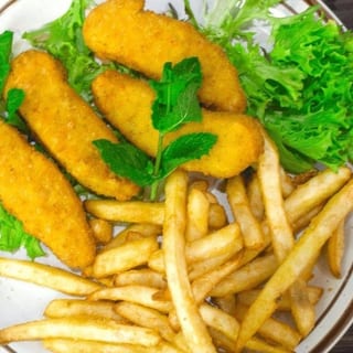 Vegan Chicken Tender 4pc W/ French Fries