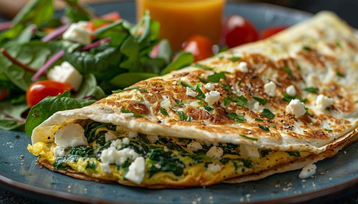 Grecian Florentine Omelette.
