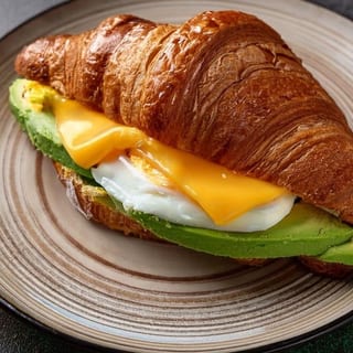 Avocado, Egg & Cheese Sandwich Croissant
