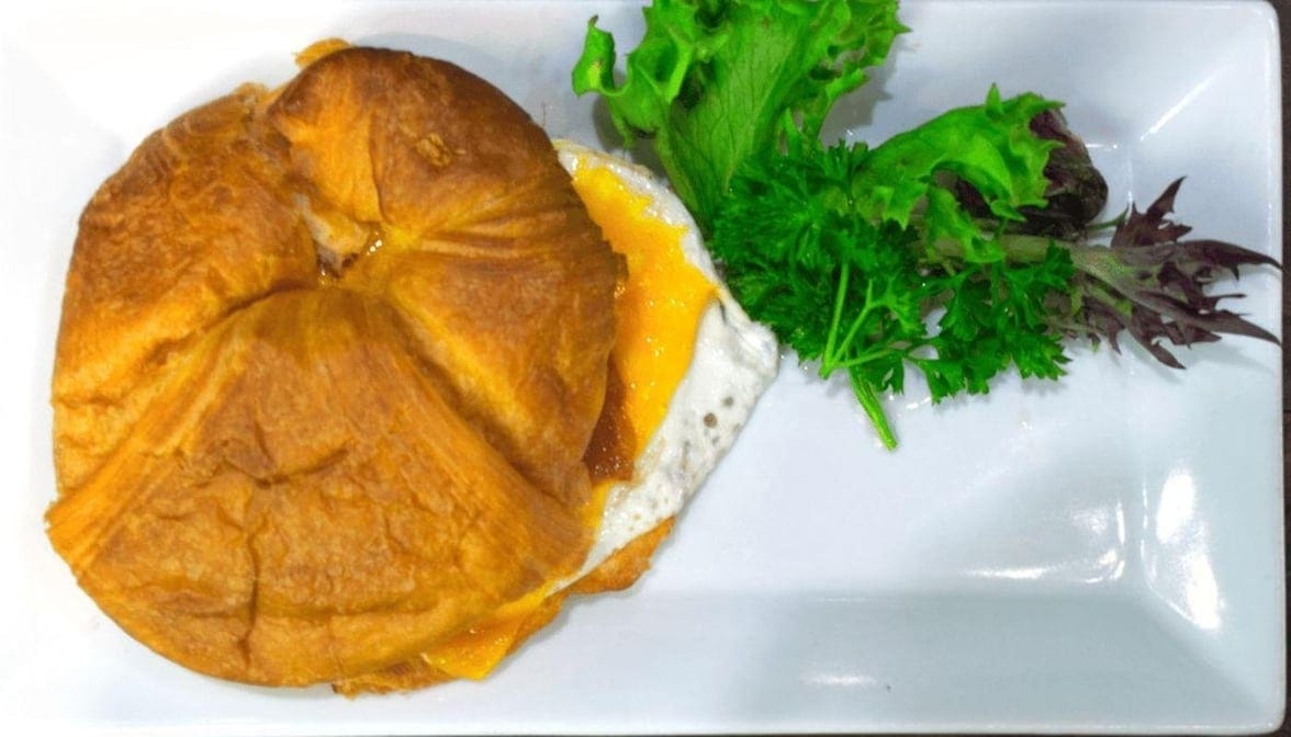 Bacon, Egg & Cheese Sandwich Croissant.