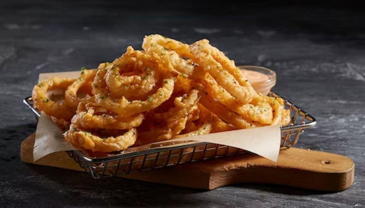 Battered Onion Rings.