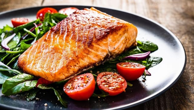 Grilled Atlantic Salmon.