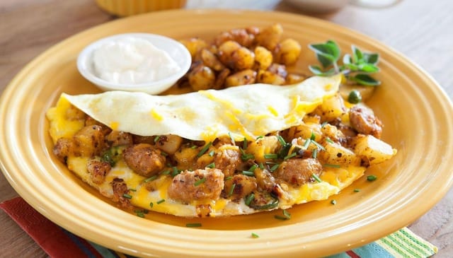 Meat Omelette.