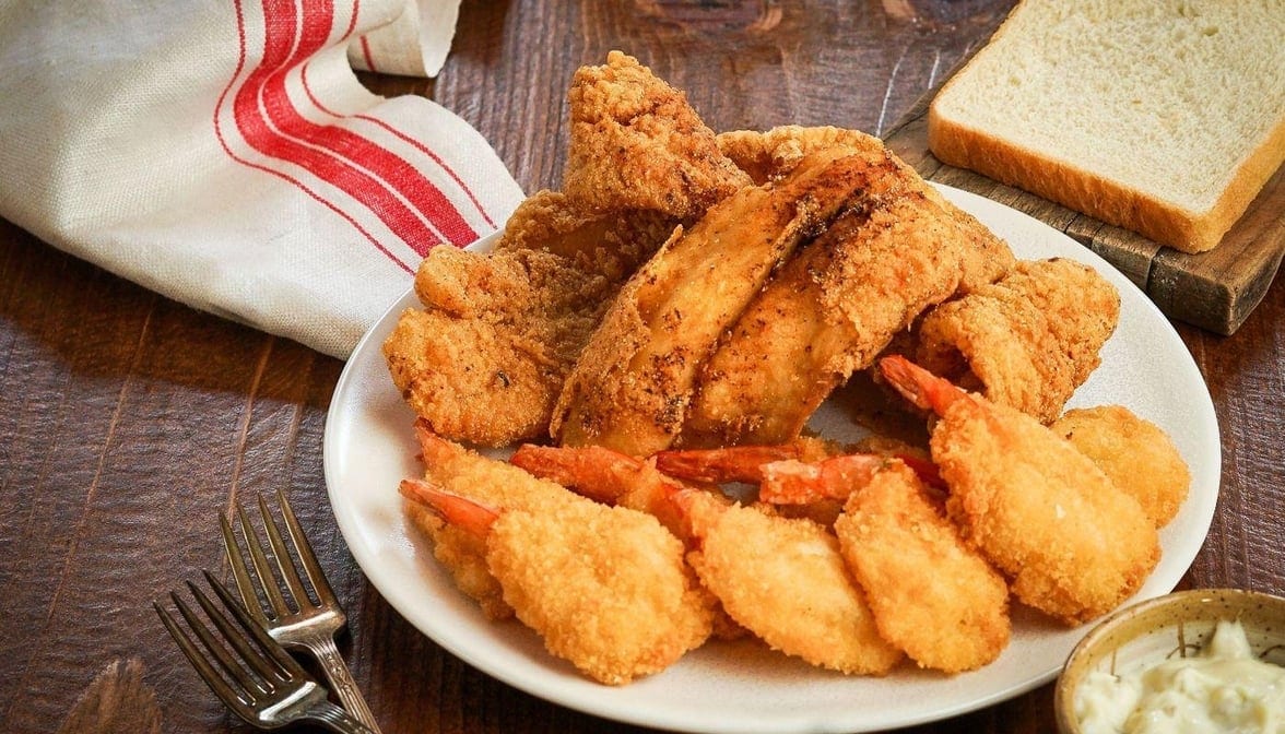Catfish and Shrimp Combo.