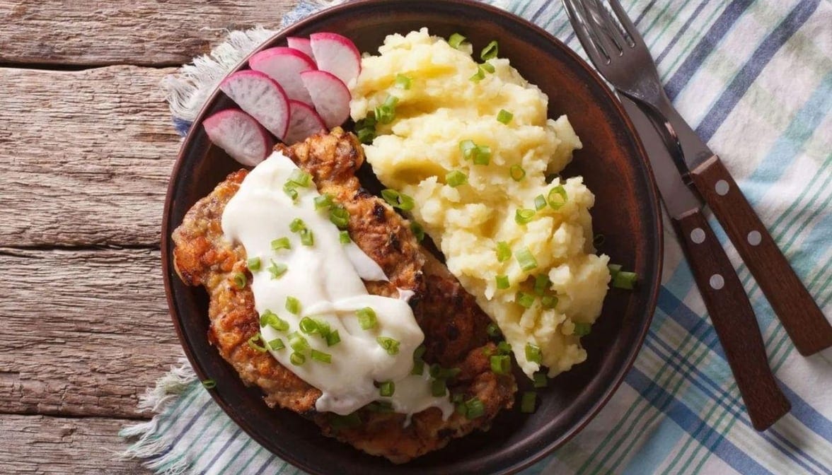 Texas Style Country Fried Steak.
